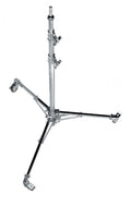 Baby roller stand base with aluminum risers, tripod legs and caster wheels