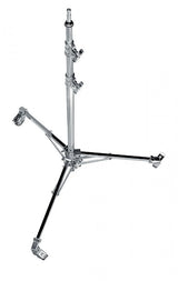 Baby roller stand base with aluminum risers, tripod legs and caster wheels