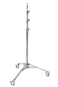 Stativ tip baby stand din metal, bază cu roți, înălțime ajustabilă