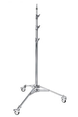 Stativ tip baby stand din metal, bază cu roți, înălțime ajustabilă