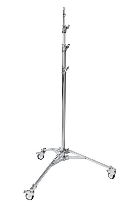 Stativ tip baby stand din metal, bază cu roți, înălțime ajustabilă