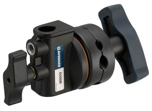 Black D200B cap compas rotary device with side handle and clamp mount