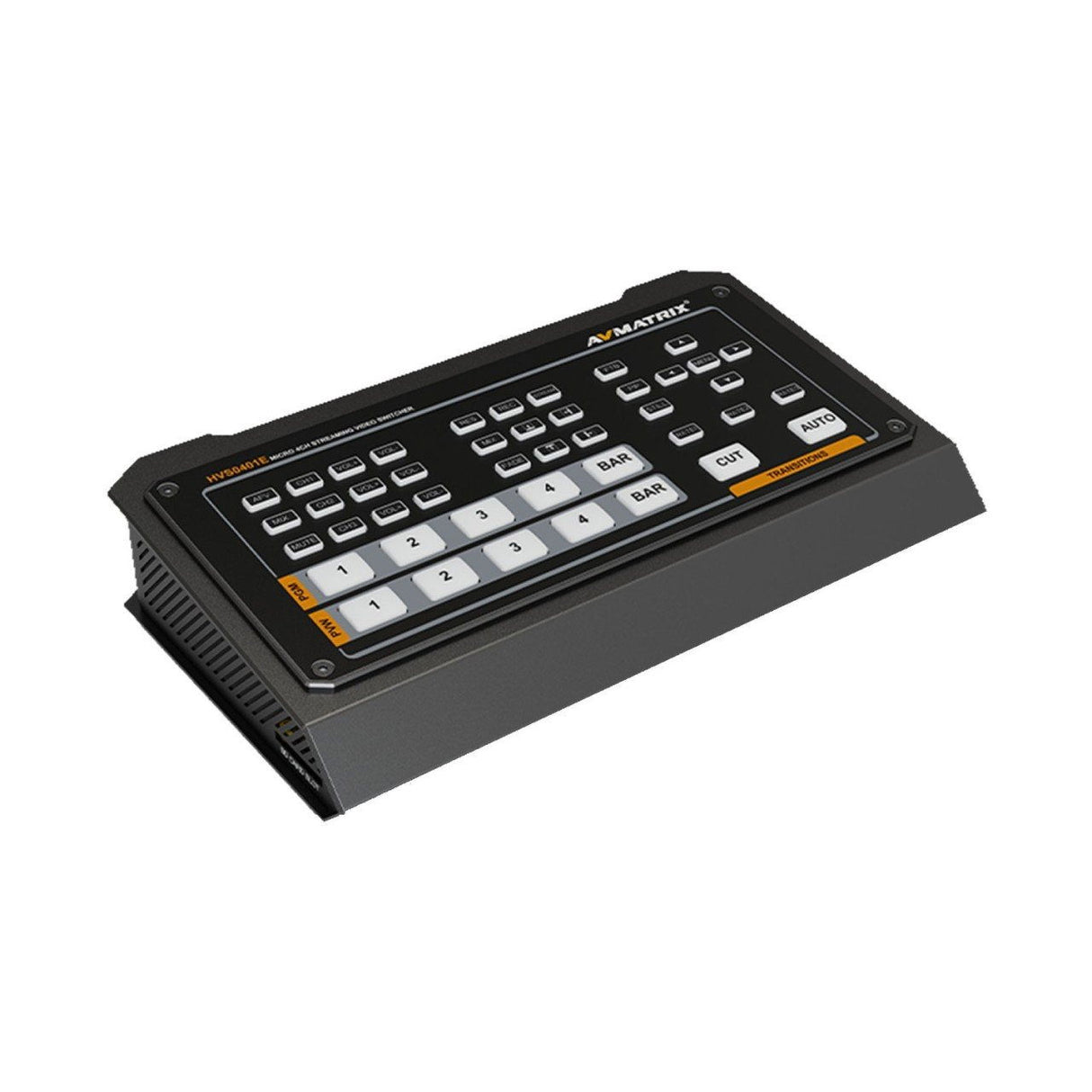 Video switcher top control surface with CUT and AUTO buttons