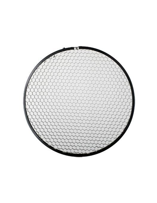17 cm circular honeycomb grid light modifier with hex mesh