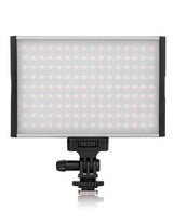 Bicolor LED panel light on mount with rectangular diffuser panel