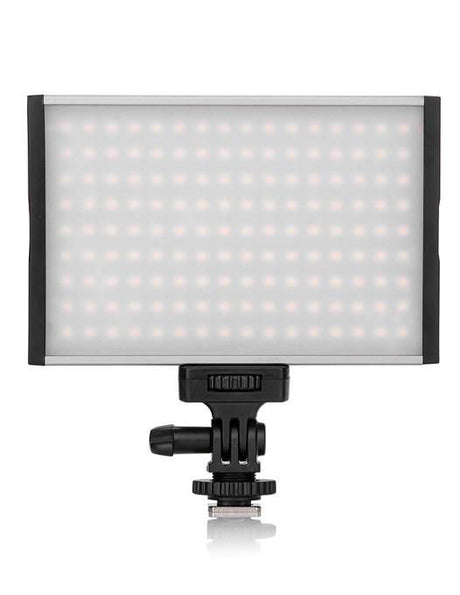 Bicolor LED panel light on mount with rectangular diffuser panel