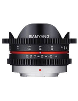 Obiectiv Samyang 7,5 mm T3.8 MFT, inel diafragmă cu marcaje roșii