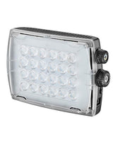Lampă video LED bicolor cu panou frontal din plastic transparent