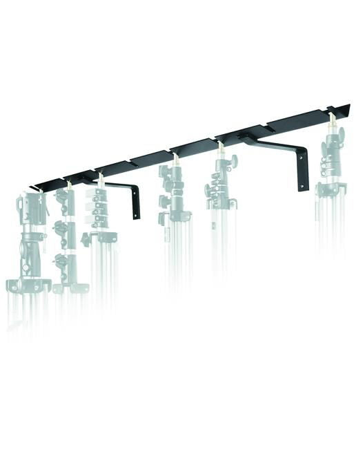 Tripod/gear mounting bar with multiple clamp mounts and support arms