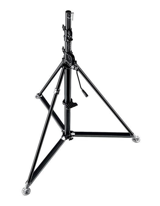 Manfrotto Black Stainless Steel Super Wind Up Stand 387XBU - View 1