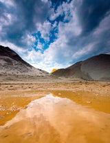 Landscape photo with graduated ND effect, balancing sky brightness and foreground
