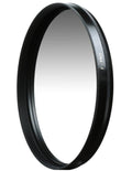 Graduated ND photo filter, circular black 77mm ring with dark-to-clear glass