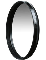 Graduated ND photo filter, circular black 77mm ring with dark-to-clear glass