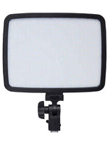 Lampa foto-video LED bicolor Tolifo PT F36B, panou luminos, cadru negru.