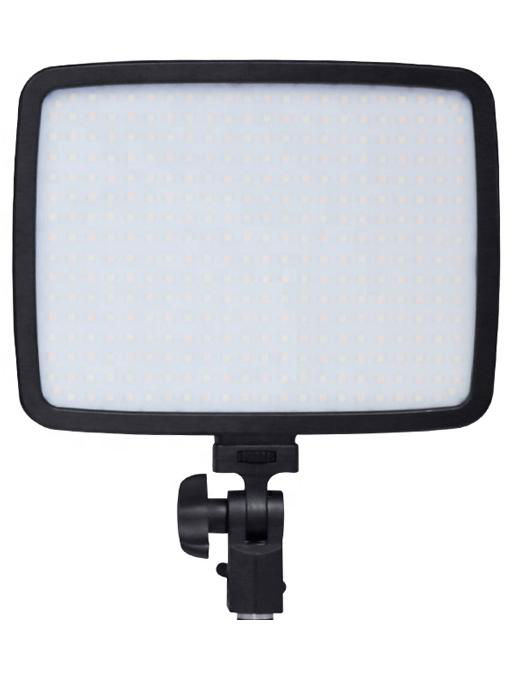 Lampa foto-video LED bicolor Tolifo PT F36B, panou luminos, cadru negru.
