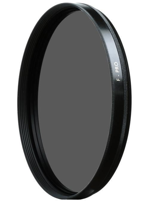 ND8 58mm photo lens filter, dark circular ring, front view