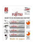 Set 4 Acumulatori AA Fujistsu White 1900MAh - View 1