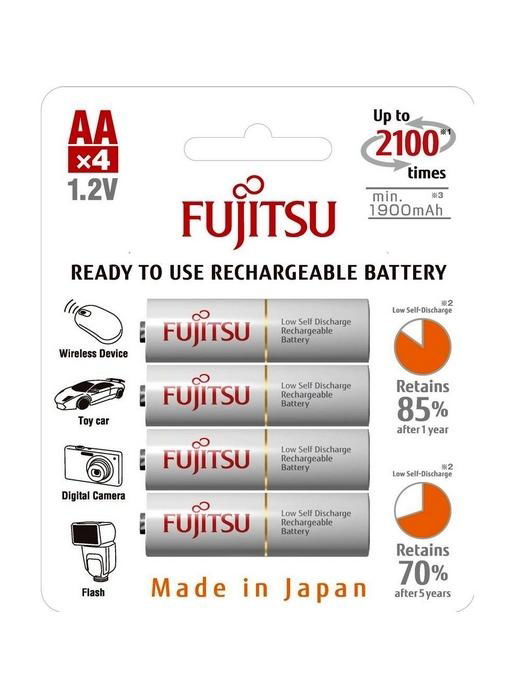 Set 4 Acumulatori AA Fujistsu White 1900MAh - View 1