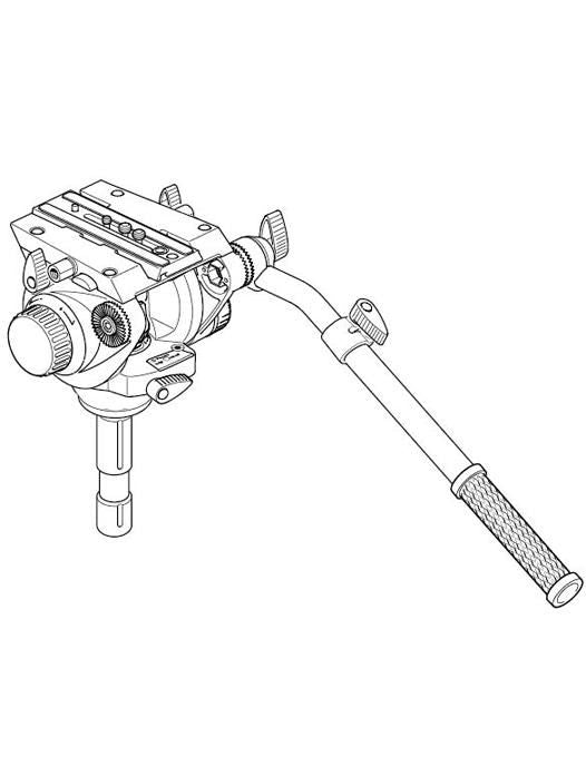 Manfrotto 509HD cap trepied video - View 2