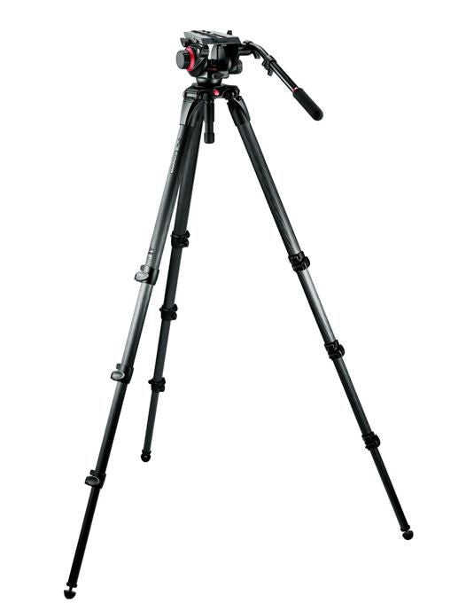 Manfrotto 504HD,536K kit trepied video carbon - View 2