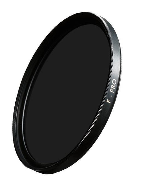 B+W F-PRO ND1000 82mm ND filter, black circular filter with ridged rim