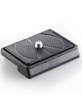 Placuta rapida Manfrotto, dreptunghiulara, neagra, cu surub metalic central