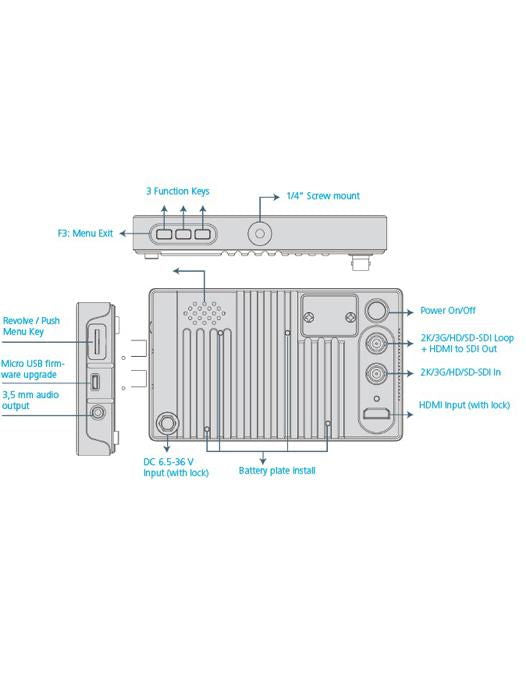 JVC Monitor video 5.5 Inch 1920x1080 LCD FullHD - View 4
