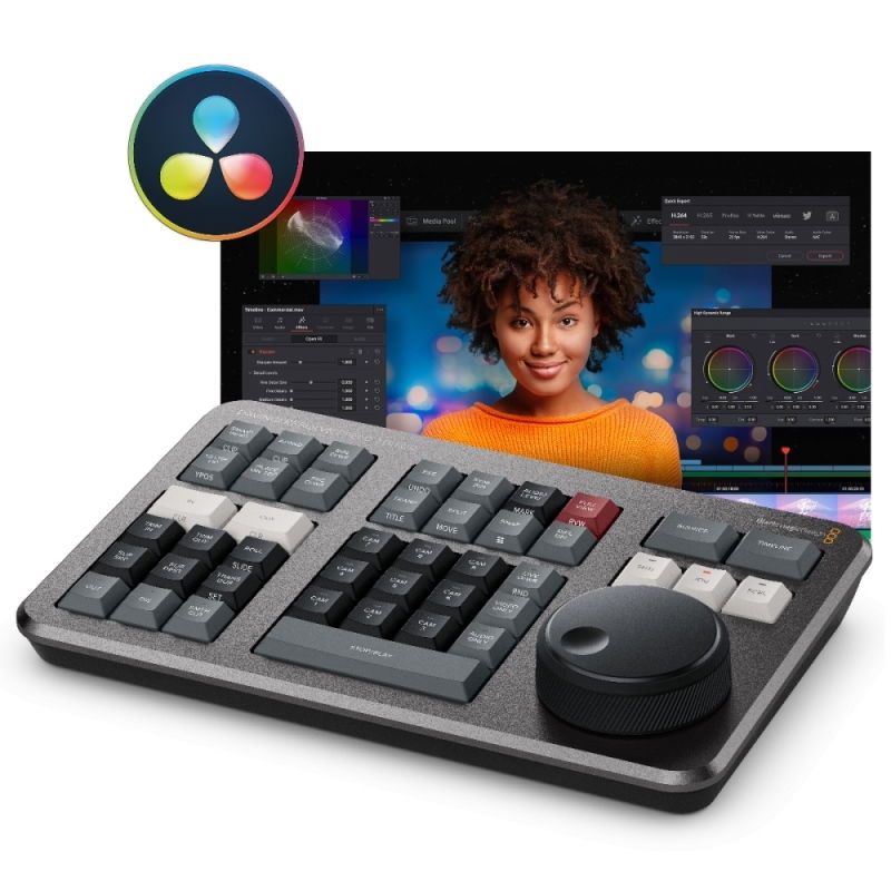 Blackmagic DaVinci Resolve Speed Editor + Card Studio