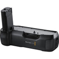 Black grip for Pocket Cinema Camera 4K/6K with mounting plate and textured sides