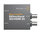 Bidirectional SDI/HDMI 3G micro converter showing HDMI and SDI port labels