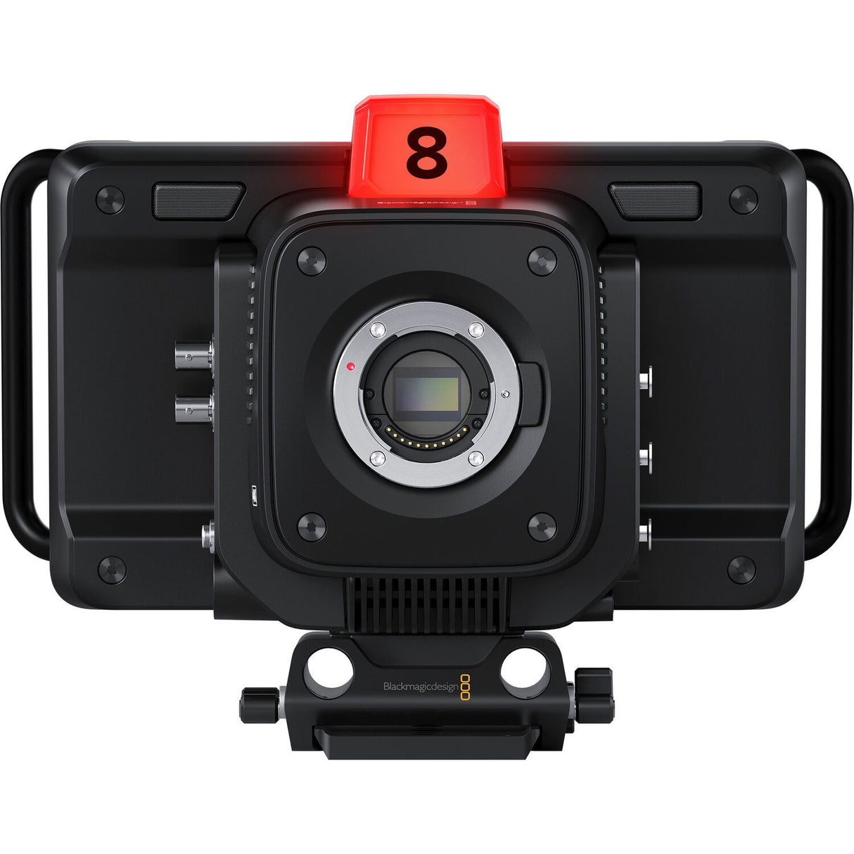 Studio Camera 4K Pro G2 front view showing lens sensor and control face