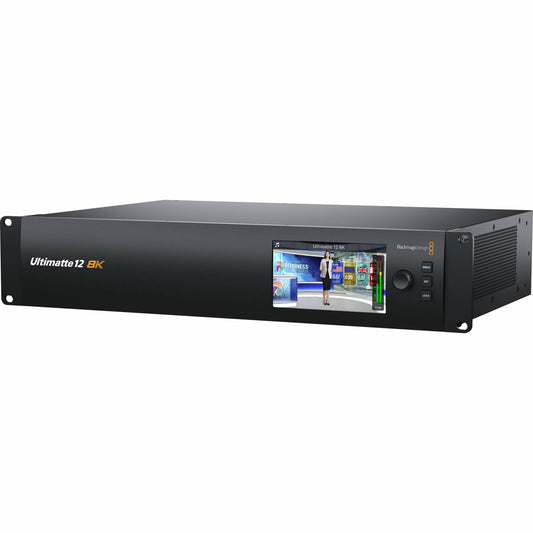 Procesor rack Ultimatte 12 8K, vedere frontală cu ecran și butoane