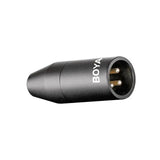 Adaptor BOYA mini Jack la XLR, conector XLR cu pini metalici vizibili