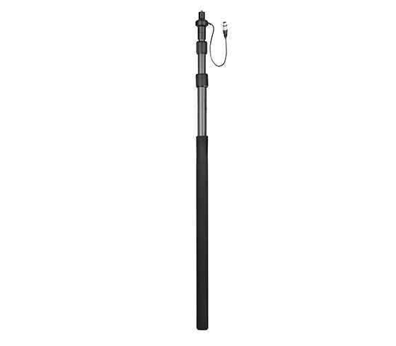 Tijă carbon microfon cu cablu XLR intern, segmente, culoare neagră