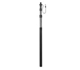 Tijă carbon microfon cu cablu XLR intern, segmente, culoare neagră