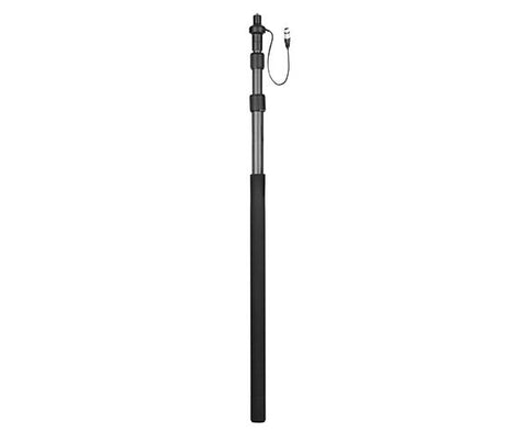 Tijă carbon microfon cu cablu XLR intern, segmente, culoare neagră