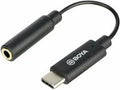 3.5mm TRRS to USB-C audio adapter, 3.5mm plug and USB-C connector