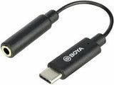 3.5mm TRRS to USB-C audio adapter, 3.5mm plug and USB-C connector