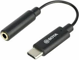 3.5mm TRRS to USB-C audio adapter, 3.5mm plug and USB-C connector