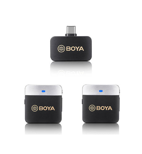 Receptor wireless dublu pentru smartphone, carcasă neagră cu conector metalic