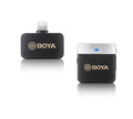 Receptor lavalier wireless pentru iOS, carcasă neagră cu conector