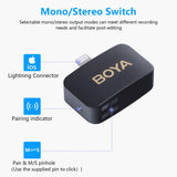 Boya BY-M1V6 lavaliera wireless dubla pentru iOS - View 4