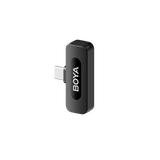 Microfon wireless ultracompact USB‑C, conector metal și unitate neagră