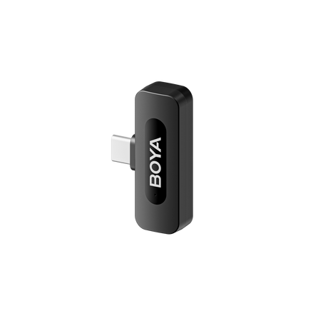 Microfon wireless ultracompact USB‑C, conector metal și unitate neagră