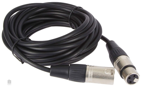 3m XLR-C3 cable coil with male XLR plug, black strain relief and jacket