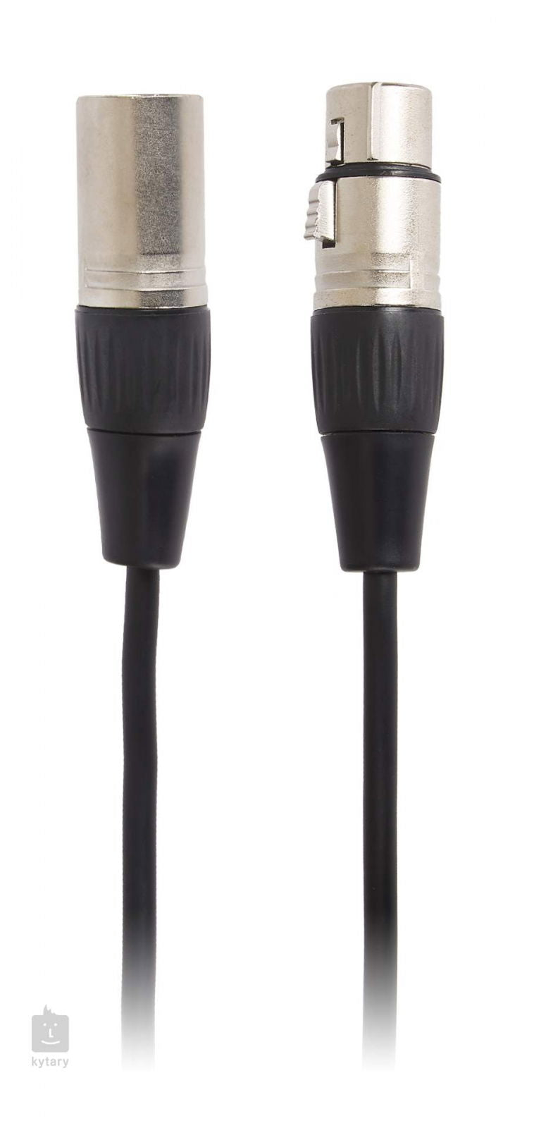 3m XLR-C3 microphone cable with two male XLR connectors, black jacket