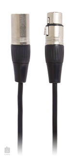 3m XLR-C3 microphone cable with two male XLR connectors, black jacket