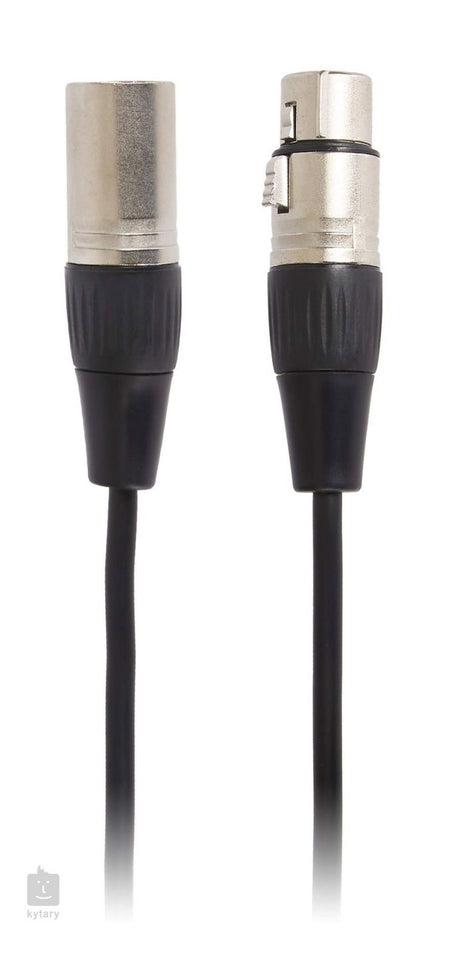 3m XLR-C3 microphone cable with two male XLR connectors, black jacket