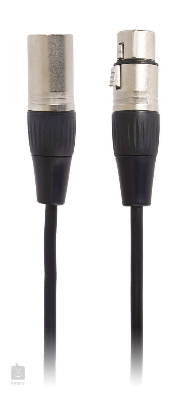 3m XLR-C3 microphone cable with two male XLR connectors, black jacket