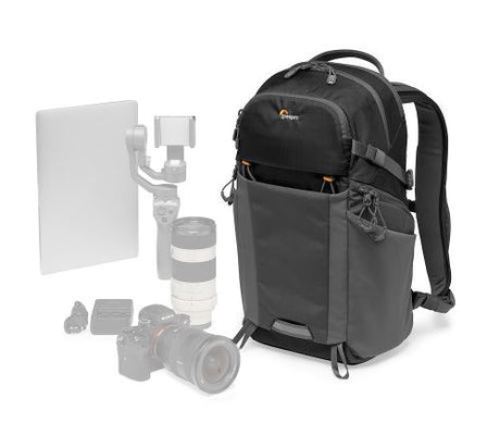 Rucsac foto Lowepro Photo Active BP 200 AW, negru, cu buzunare frontale